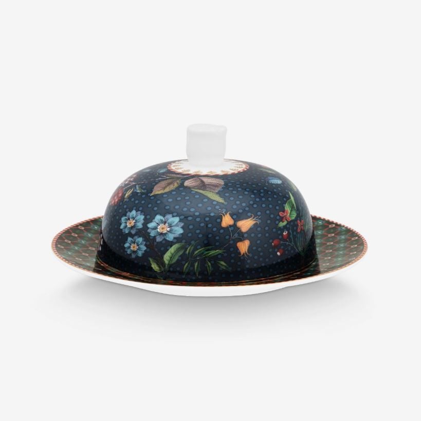 Mavi Porselen Tereyağlık 17 Cm Berry Blues Collection by Pip Studio