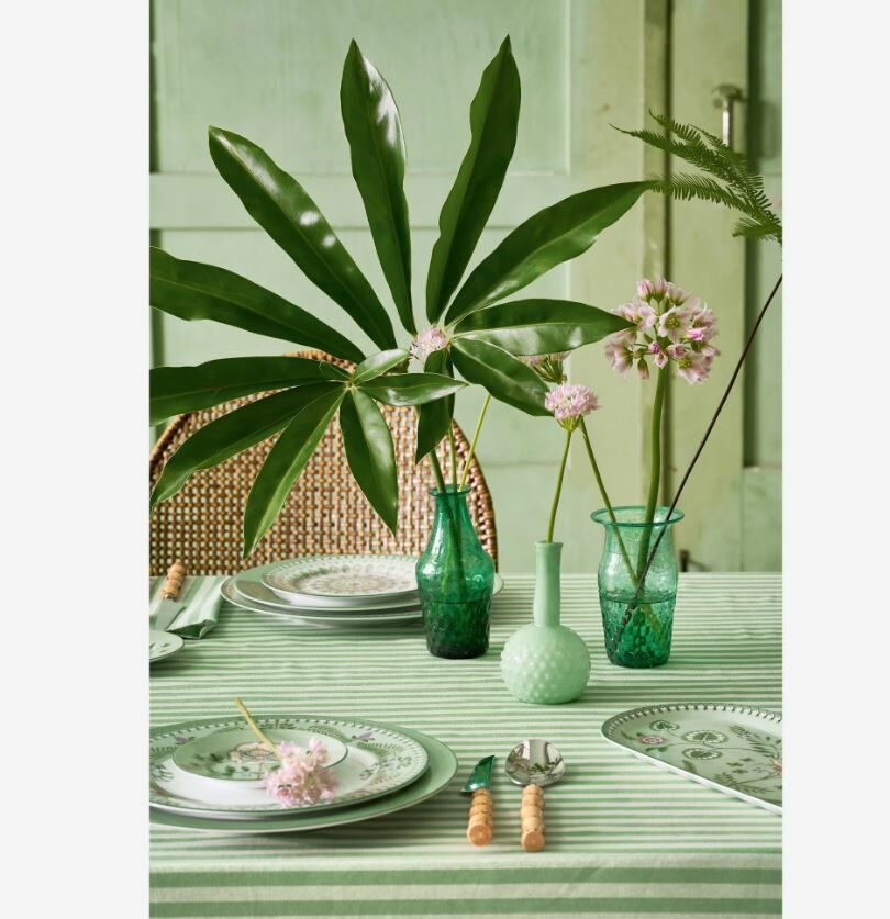 Yeşil Porselen Servis Tabağı 33 Cm Lily & Lotus Collection by Pip Studio