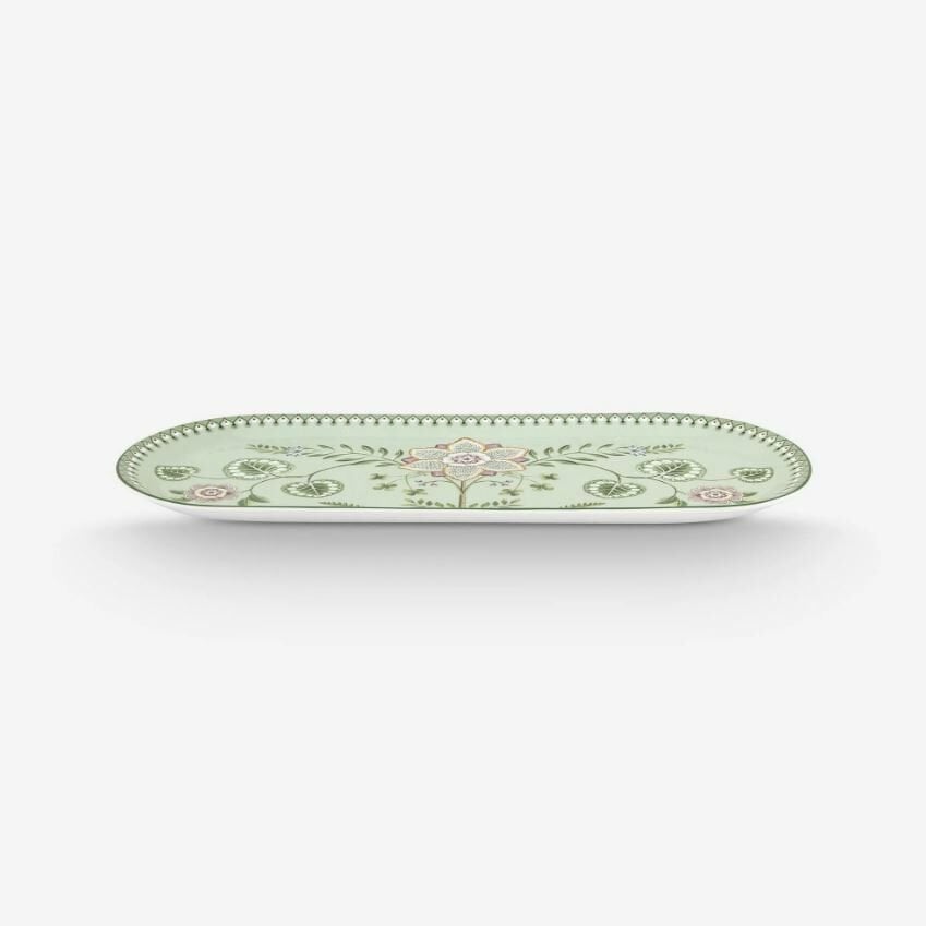 Yeşil Porselen Servis Tabağı 33 Cm Lily & Lotus Collection by Pip Studio