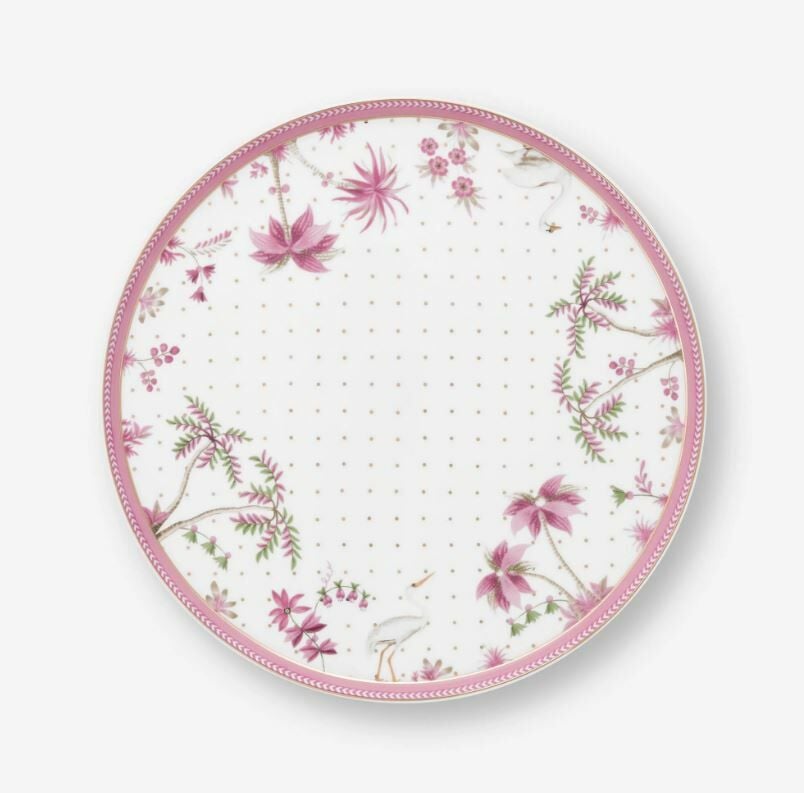 Beyaz Porselen Kek Standı 21 Cm Jolie Collection by Pip Studio