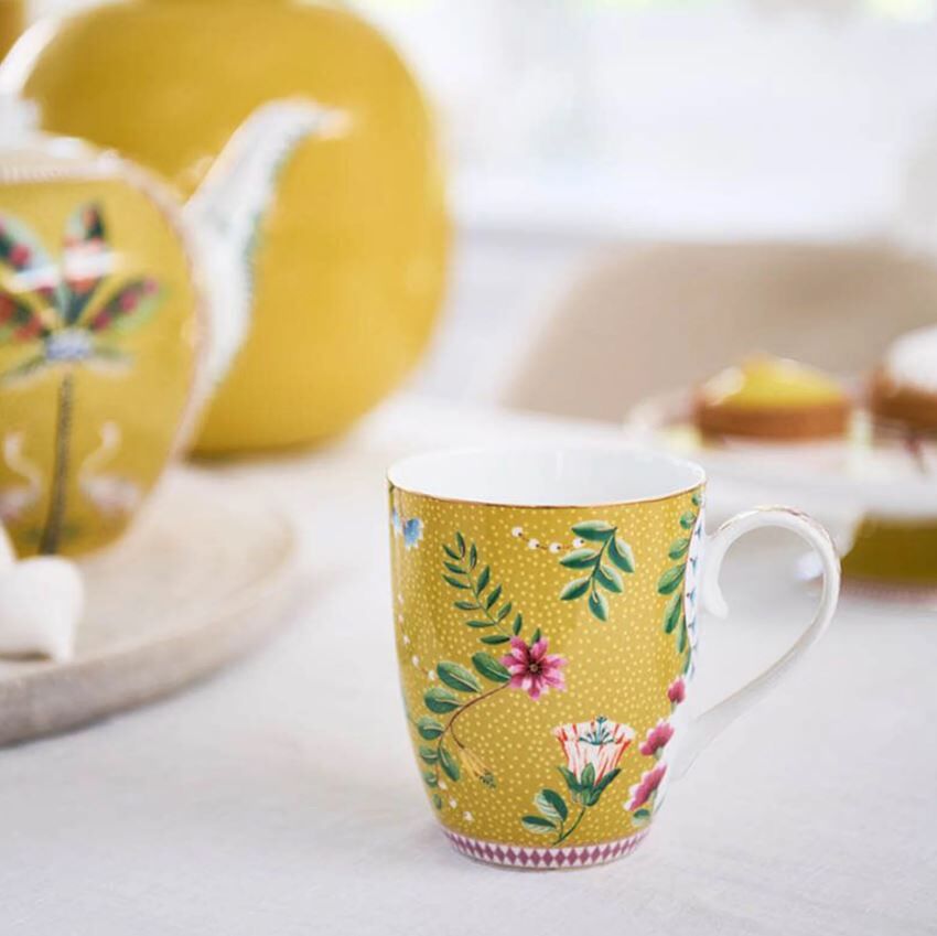 Sarı Porselen Kahvaltı Seti 3 Parça La Majorelle Collection by Pip Studio