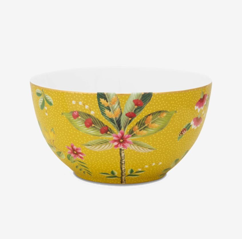 Sarı Porselen Kahvaltı Seti 3 Parça La Majorelle Collection by Pip Studio