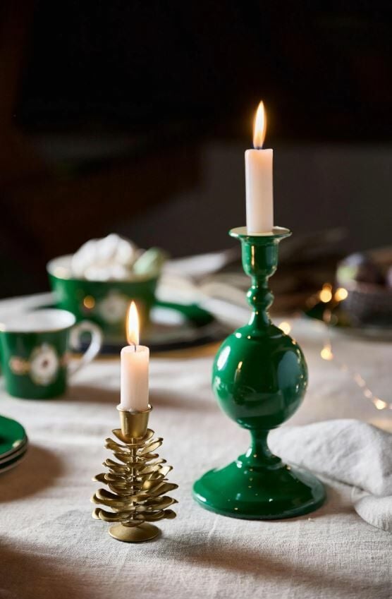 Altın Pirinç Şamdan 11 Cm Berry Blues Collection by Pip Studio