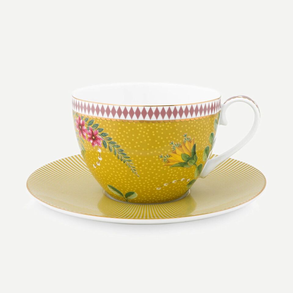La Majorelle İkili Sarı Çay Fincanı Seti 280 ml.