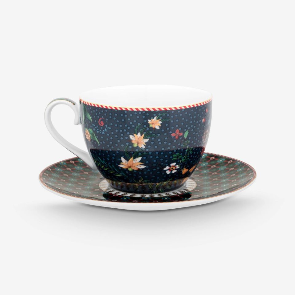 Mavi Porselen Çay Fincan Seti 280 Ml Berry Blues Collection by Pip Studio