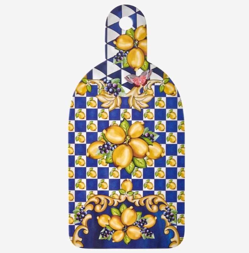 Mavi Melamin Sunum Tahtası 34 Cm Capri Collection by Chiara Alessi