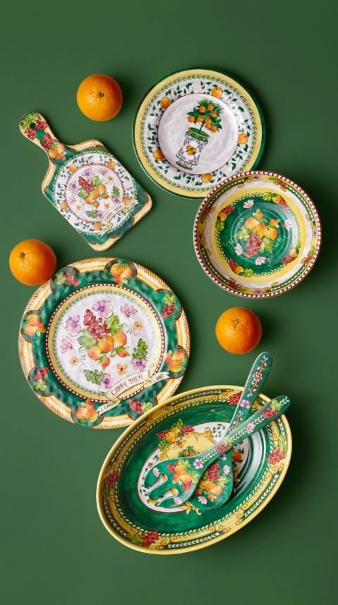 Sarı Melamin Kahvaltı Tabağı 21,5 Cm Carpe Diem Collection by Chiara Alessi