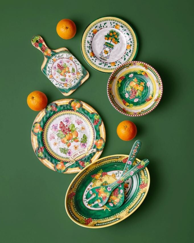 Yeşil Melamin Kahvaltı Tabağı 21,5 Cm Carpe Diem Collection by Chiara Alessi