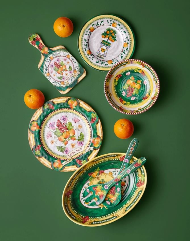 Yeşil Melamin Yemek Tabağı 28 Cm Carpe Diem Collection by Chiara Alessi