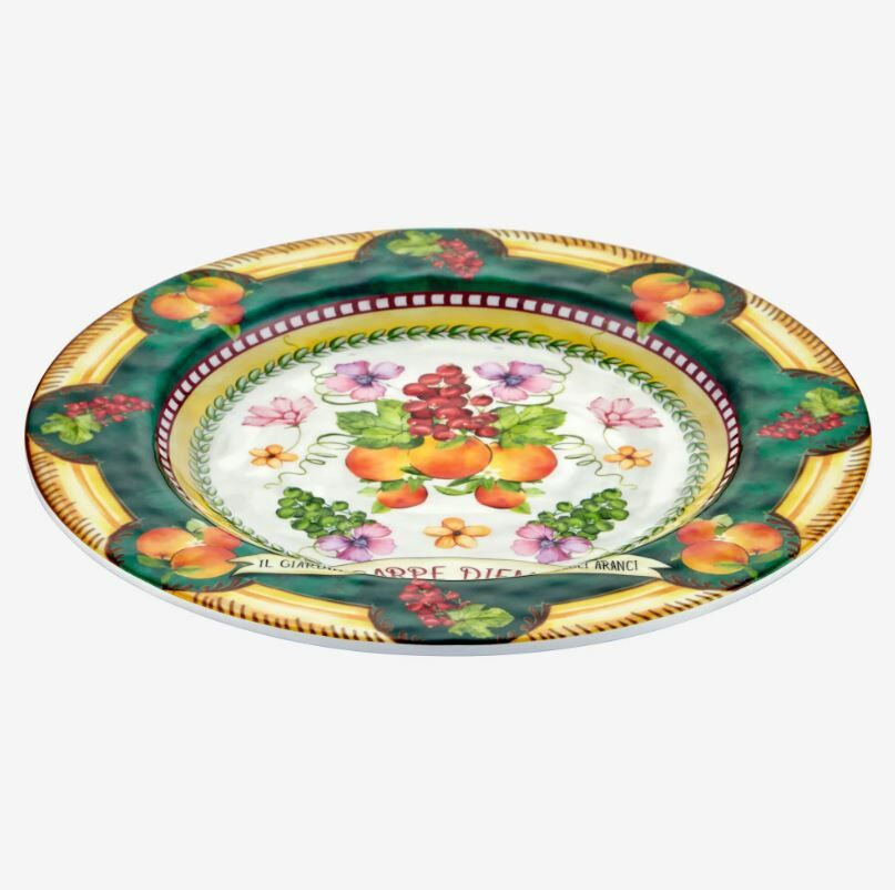 Yeşil Melamin Yemek Tabağı 28 Cm Carpe Diem Collection by Chiara Alessi