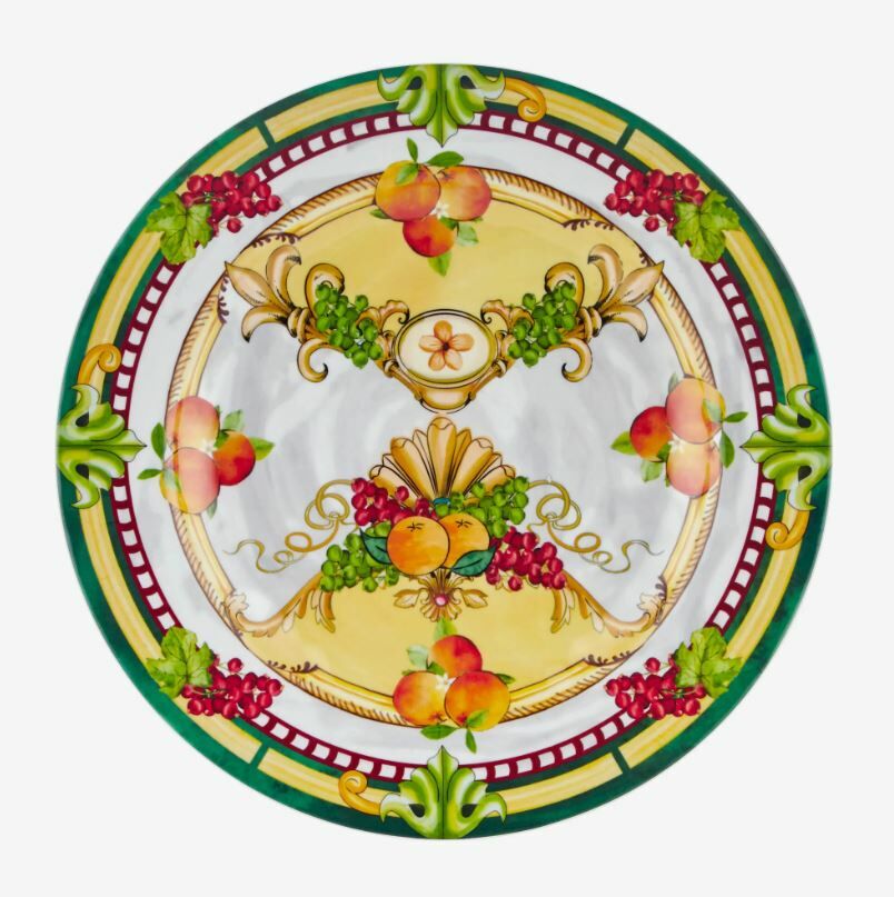 Sarı Melamin Yemek Tabağı 28 Cm Carpe Diem Collection by Chiara Alessi