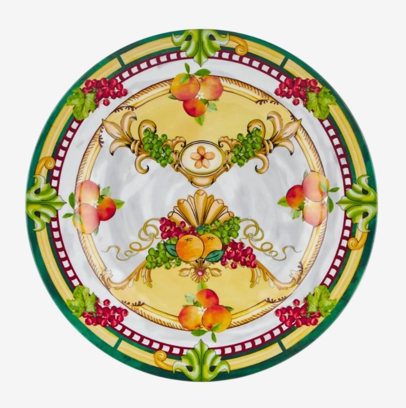 Sarı Melamin Yemek Tabağı 28 Cm Carpe Diem Collection by Chiara Alessi