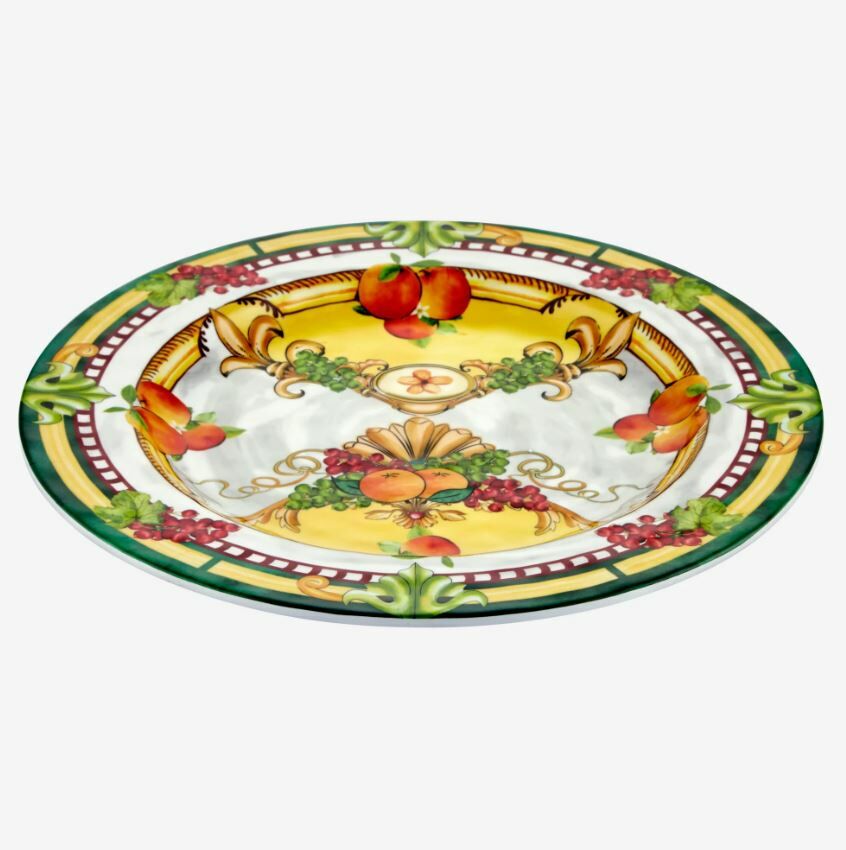 Sarı Melamin Yemek Tabağı 28 Cm Carpe Diem Collection by Chiara Alessi