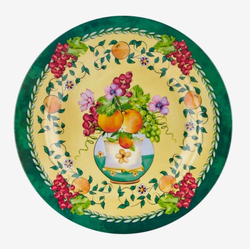 Sarı Melamin Yemek Tabağı 28 Cm Carpe Diem Collection by Chiara Alessi