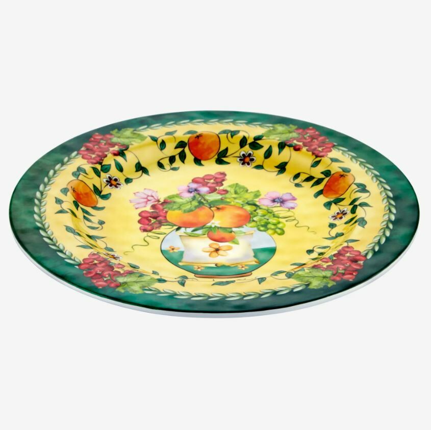 Sarı Melamin Yemek Tabağı 28 Cm Carpe Diem Collection by Chiara Alessi