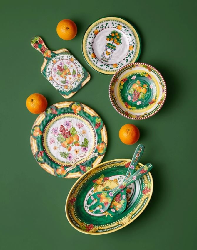 Yeşil Melamin Sunum Tahtası 25 Cm Carpe Diem Collection by Chiara Alessi
