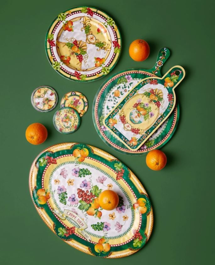 Yeşil Melamin Sunum Tahtası 41 Cm Carpe Diem Collection by Chiara Alessi