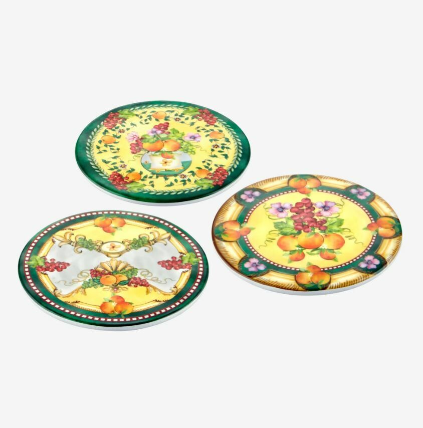 Yeşil Melamin Bardak Altlığı 3 Parça Carpe Diem Collection by Chiara Alessi