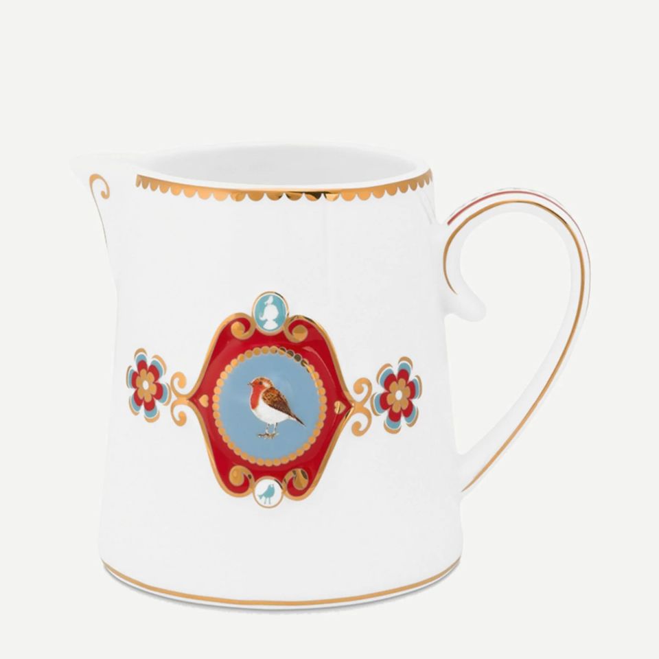 Love Birds Beyaz Madalyon Desenli Sütlük 270 ml