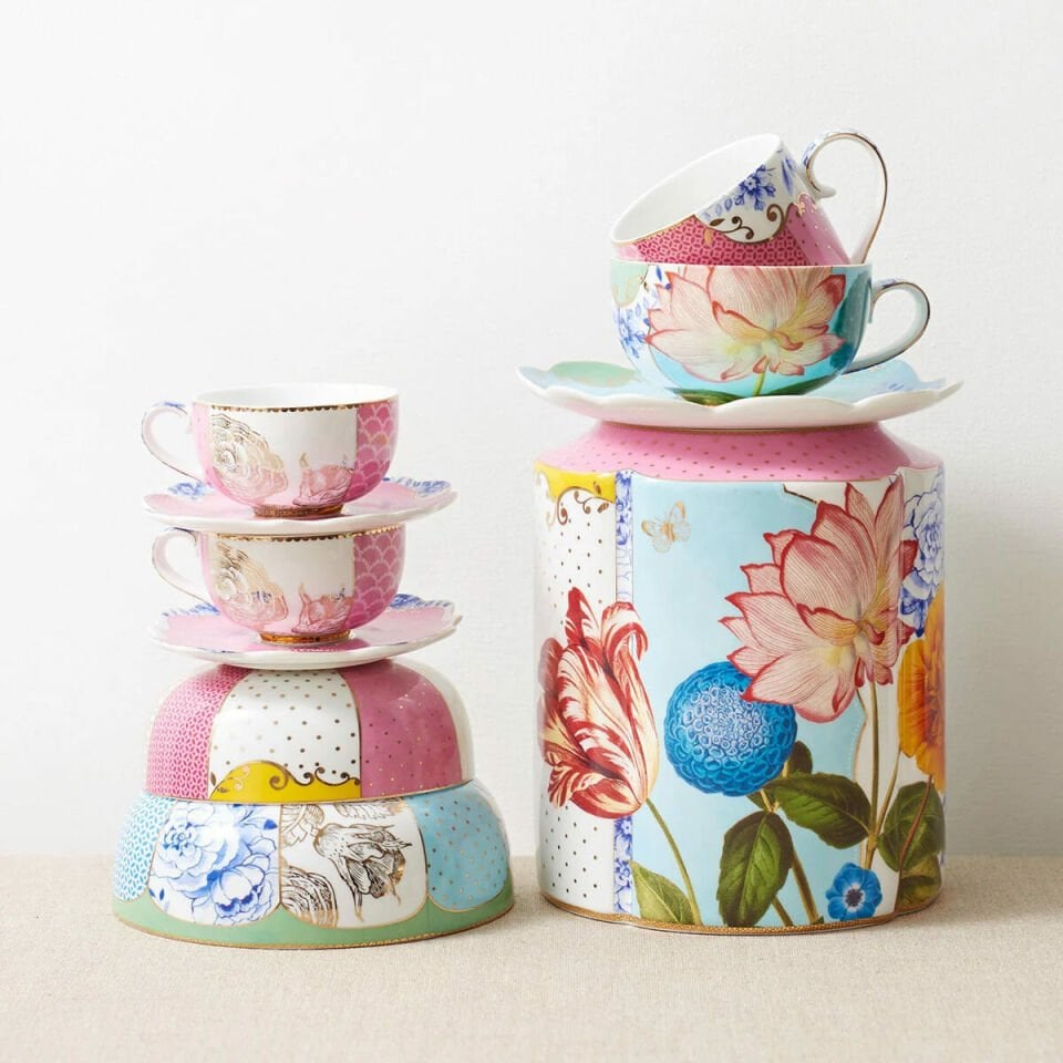 Royal Beyaz / Pembe Kase 12,5 cm.