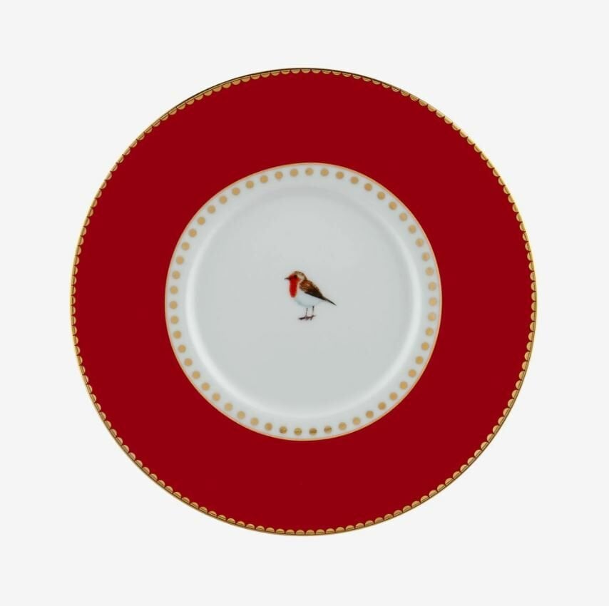 Kırmızı Pembe Porselen Kahve Fincanı 125 Ml Love Birds Collection by Pip Studio