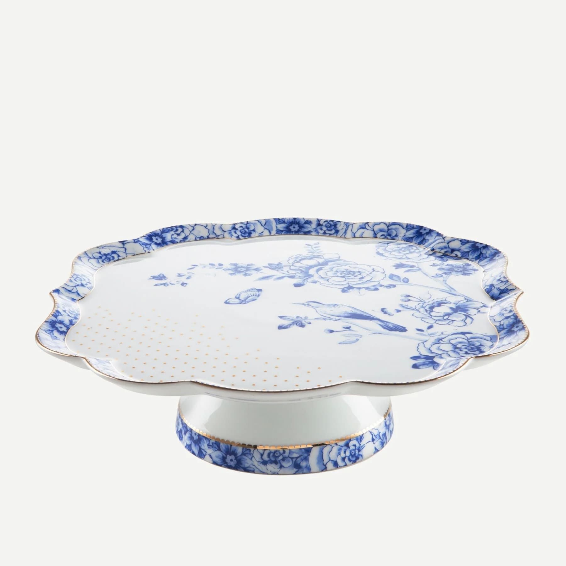 Royal Beyaz / Mavi Mini Kek Standı