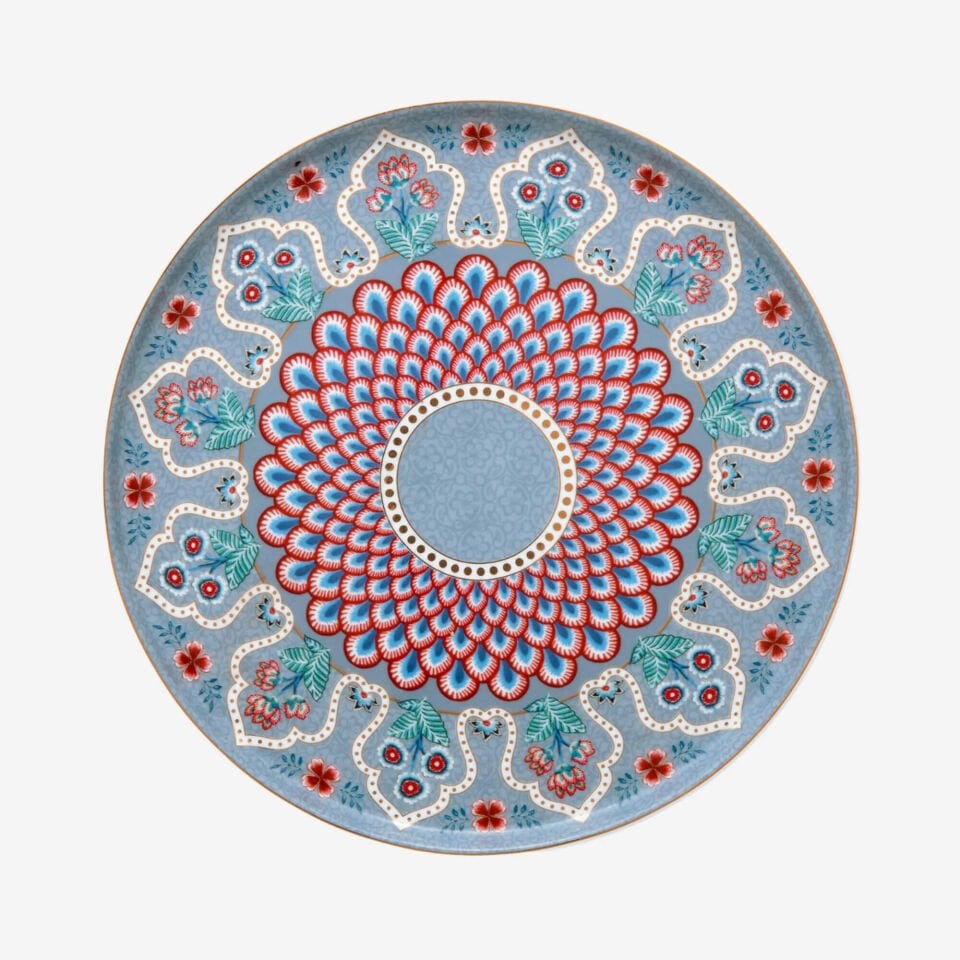 Flower Festival Mavi Mini Kek Standı 21 cm