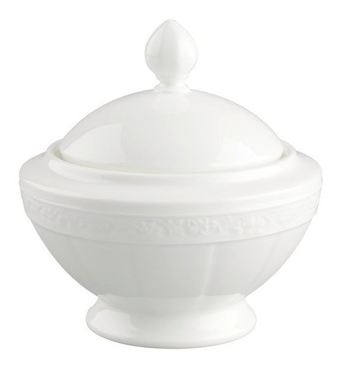 Villeroy & Boch White Pearl Kapaklı Şekerlik