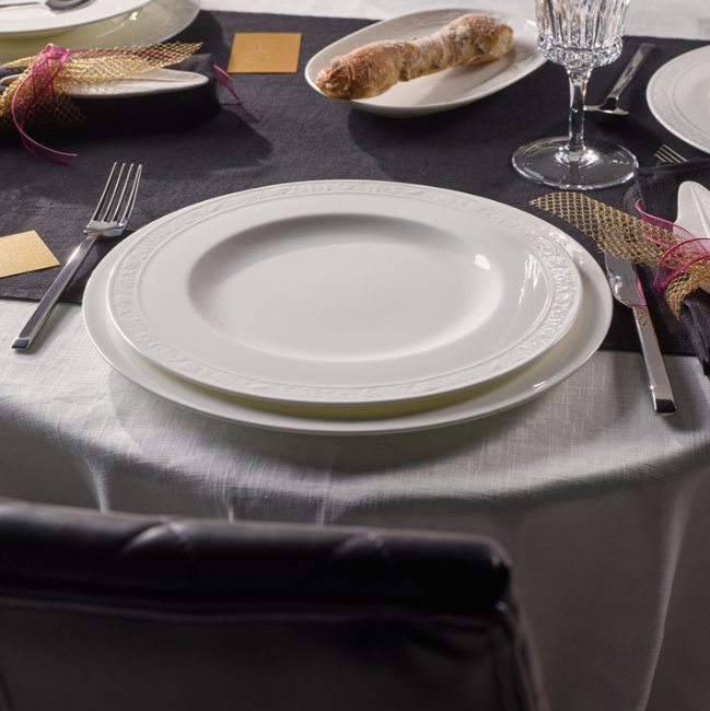 Villeroy & Boch White Pearl Porselen Yemek Tabağı