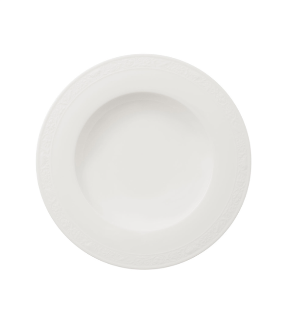 Villeroy & Boch White Pearl Beyaz Porselen Çukur Tabak