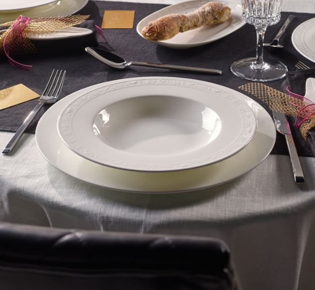 Villeroy & Boch White Pearl Beyaz Porselen Çukur Tabak