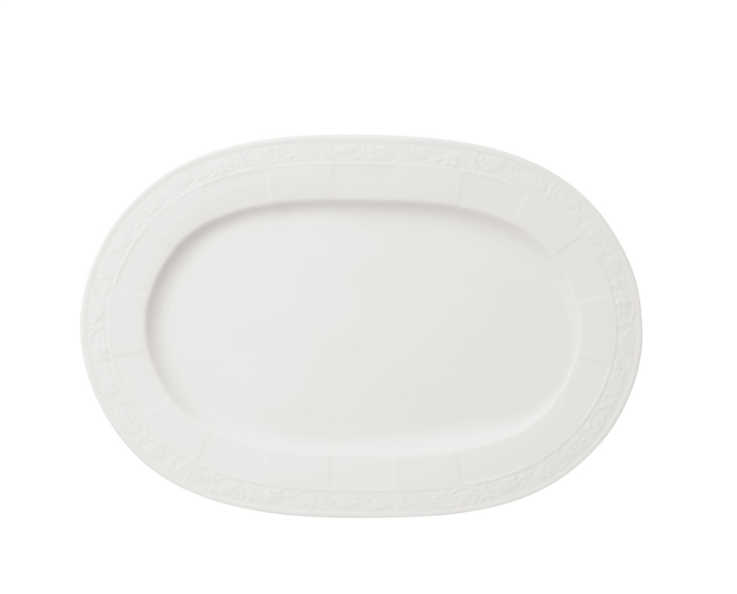 Villeroy & Boch White Pearl Beyaz Porselen Servis Tabağı