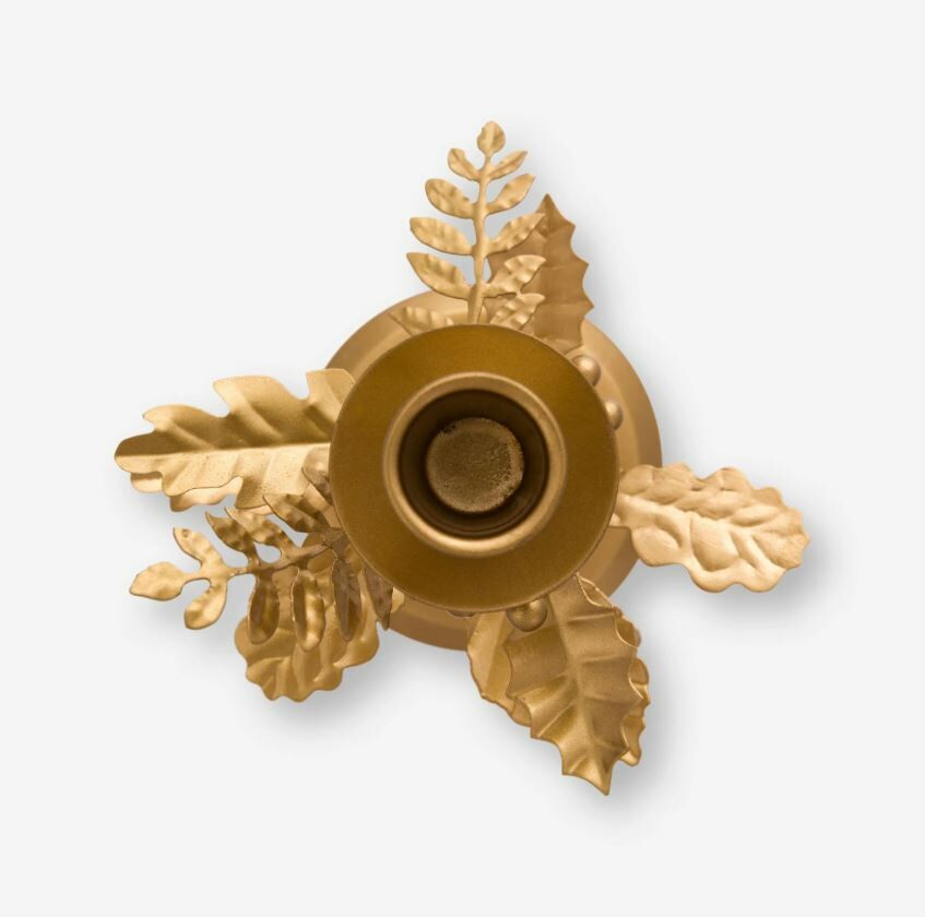 Altın Pirinç Şamdan 21,5 Cm Berry Blues Collection by Pip Studio