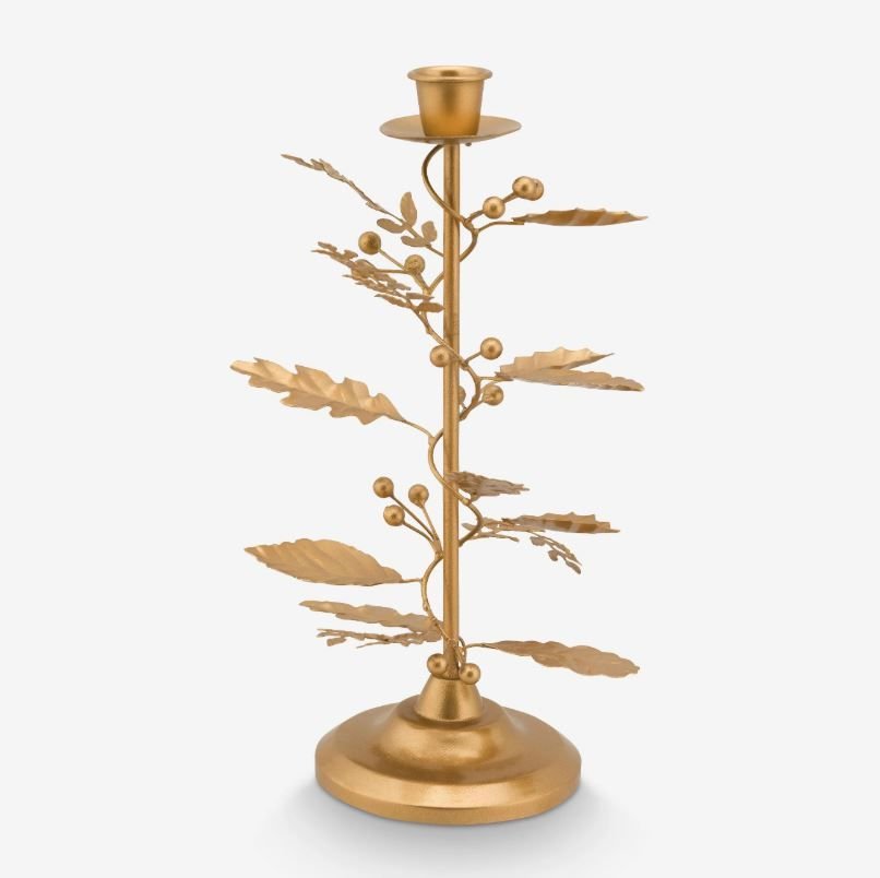 Altın Pirinç Şamdan 27 Cm Berry Blues Collection by Pip Studio