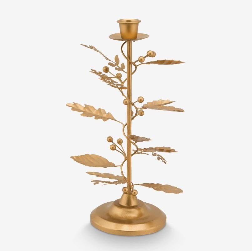 Altın Pirinç Şamdan 27 Cm Berry Blues Collection by Pip Studio