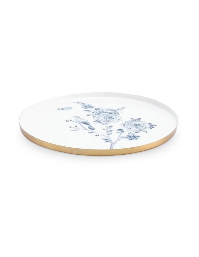 Pip Studio Royal White Metal Tepsi 34 cm