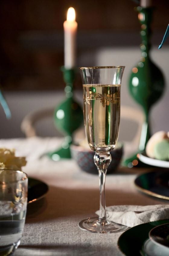 Şeffaf Cam Şampanya Kadehi 220 Ml Love Birds Collection by Pip Studio