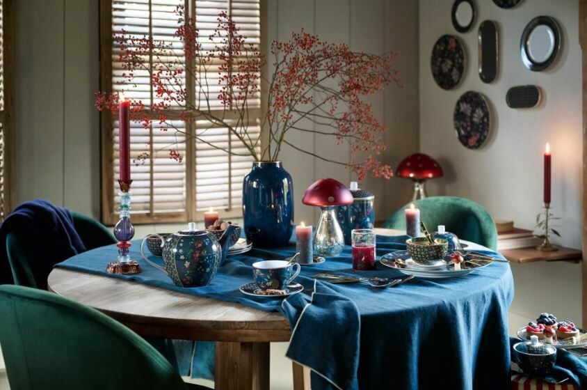 Şeffaf Cam Su Bardağı 250 Ml Berry Blues Collection by Pip Studio