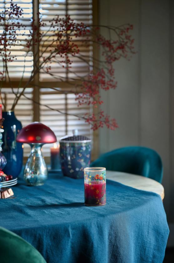 Şeffaf Cam Su Bardağı 360 Ml Berry Blues Collection by Pip Studio