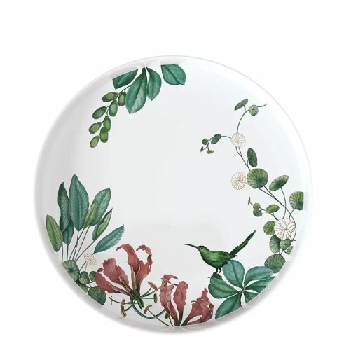 Avarua Tropik Desenli Servis Tabağı, Supla 33 cm