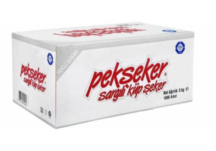 PEKŞEKER TEK SARGILI KÜP ŞEKER 5 KG