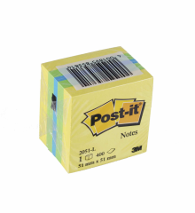 POST-İT 2051-L NOT KAĞIDI 51MMX51MM 400 YAPRAK SARI MİNİ KÜP