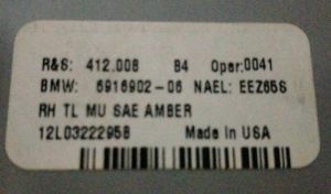 BMW X5 SERISI E53 SAG DIS STOP 00-06 ORIJINAL CIKMA 63217164470