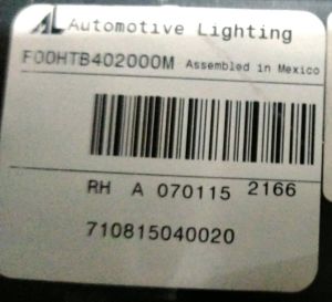 BMW X5 SERISI E70 LED SAG IC STOP 10-13 ORIJINAL CIKMA 710815040020 63217227794