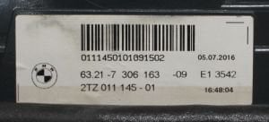 BMW 5 SERISI F10 LED SOL IC STOP 11-13 ORIJINAL CIKMA 63217306163