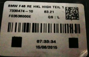 BMW 2 SERISI GRAN TOURER F46 MAKYAJLI SAG DIS STOP 14-18 ORIJINAL CIKMA 7330474-10