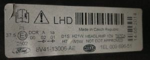 FORD KUGA I XENON SOL FAR 08-12 ORIJINAL CIKMA 8V4113006AE 1EL009696-41