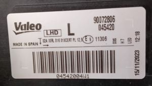 VOLKSWAGEN SCIROCCO MAKYAJLI XENON LED SOL FAR 15-18 ORIJINAL SIFIR 045420 1K8941753K