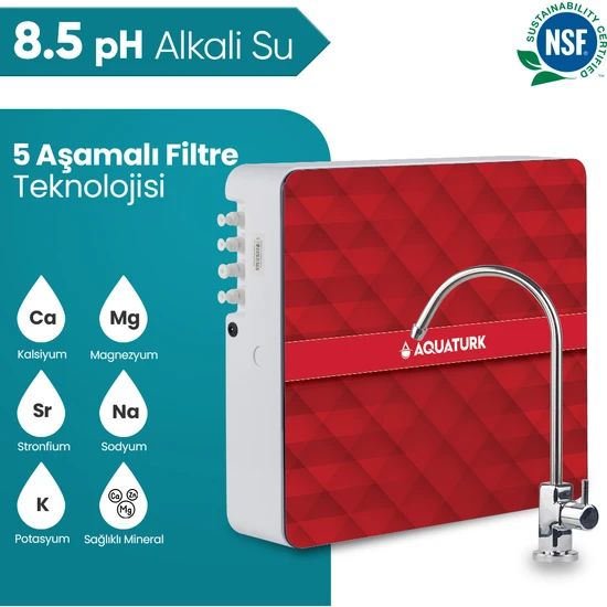 AQUAGLASS SU ARITMA CİHAZI 8 LT TANK HACMİ