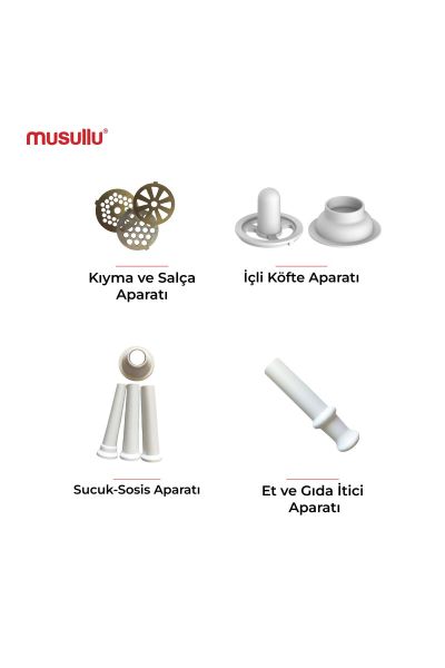 Musullu MT-G1300M 1300 W Kıyma Makinesi